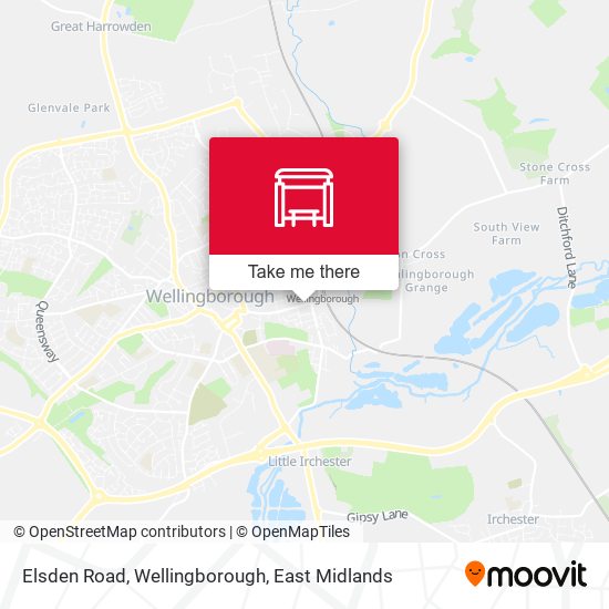 Elsden Road, Wellingborough map