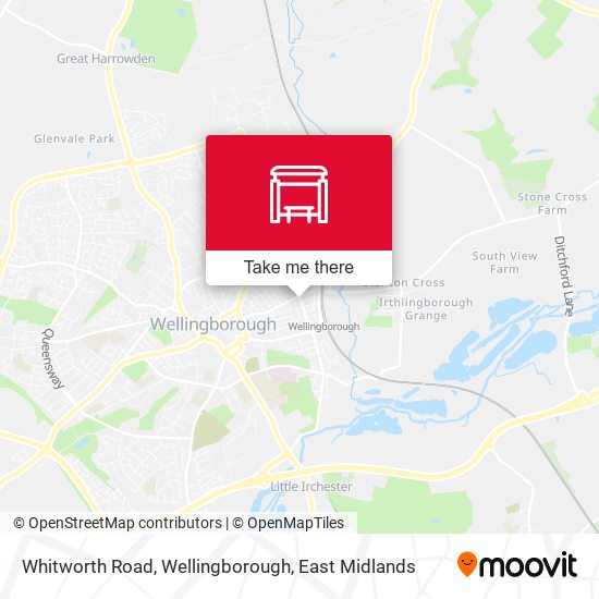 Whitworth Road, Wellingborough map