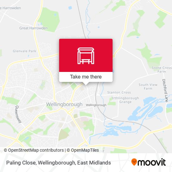 Paling Close, Wellingborough map
