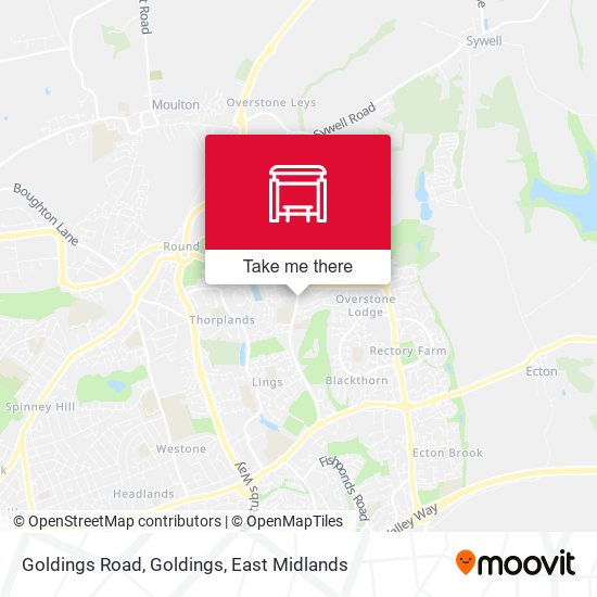 Goldings Road, Goldings map