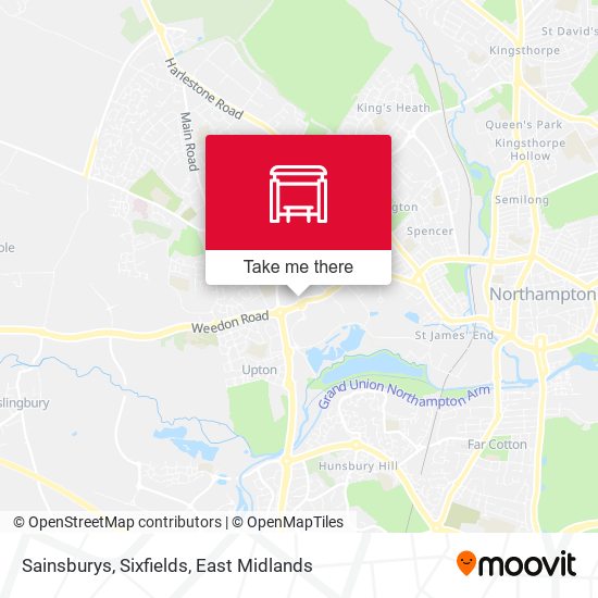 Sainsburys, Sixfields map