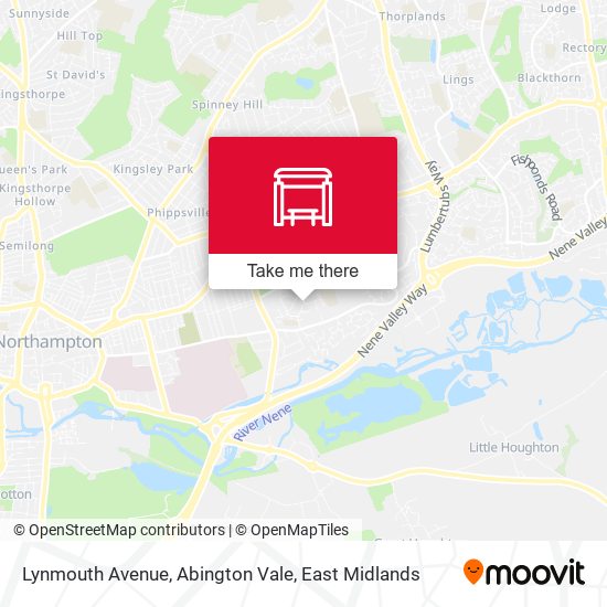 Lynmouth Avenue, Abington Vale map