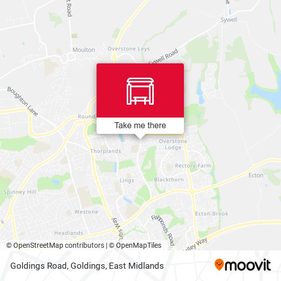Goldings Road, Goldings map