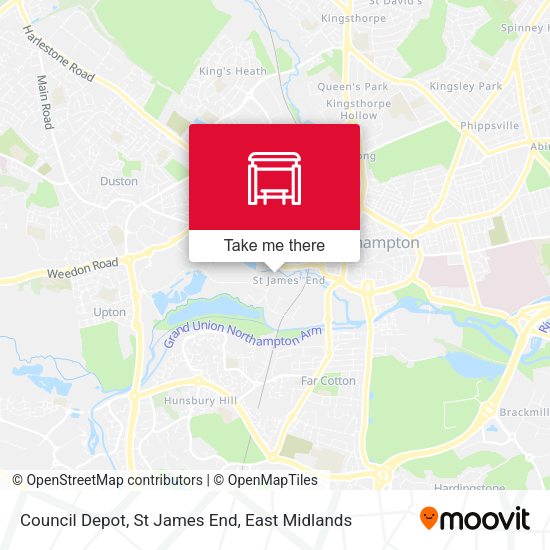 Council Depot, St James End map