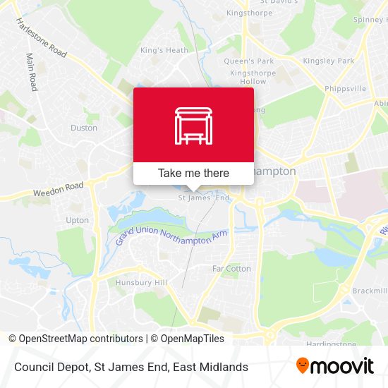 Borough Council Depot, St James End map