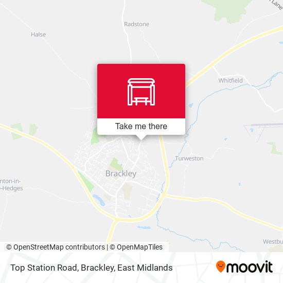 Top Station Road, Brackley map