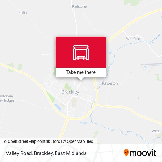 Valley Road, Brackley map