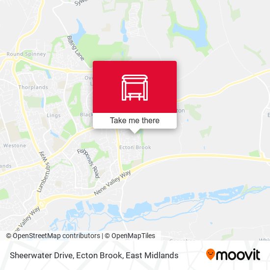 Sheerwater Drive, Ecton Brook map