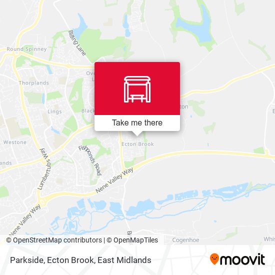 Parkside, Ecton Brook map