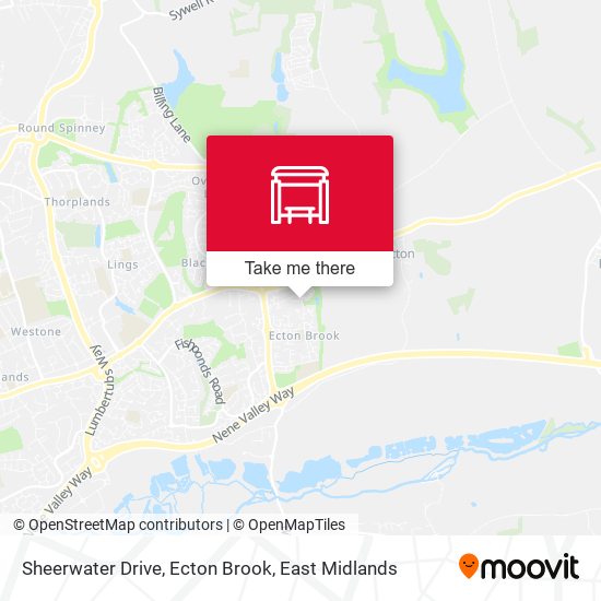 Sheerwater Drive, Ecton Brook map