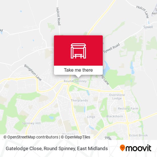 Gatelodge Close, Round Spinney map