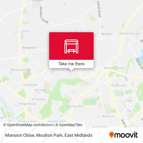 Mansion Close, Moulton Park map