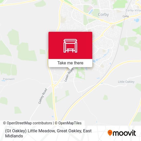 (Gt Oakley) Little Meadow, Great Oakley map