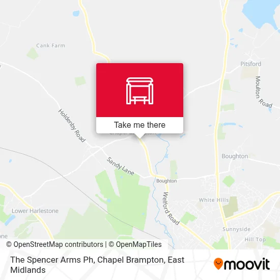 The Spencer Arms Ph, Chapel Brampton map