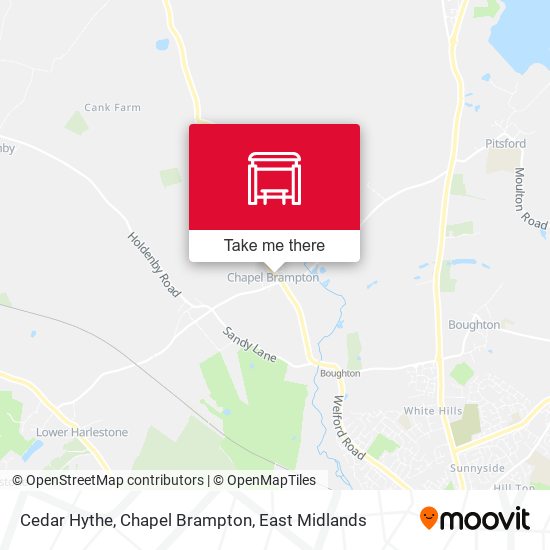 Cedar Hythe, Chapel Brampton map