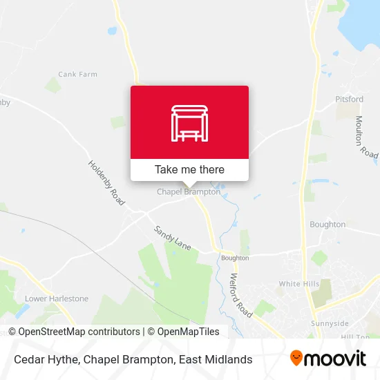 Cedar Hythe, Chapel Brampton map
