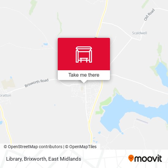 Library, Brixworth map