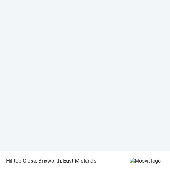 Hilltop Close, Brixworth map