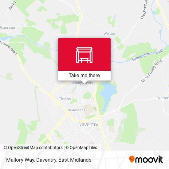 Mallory Way, Daventry map