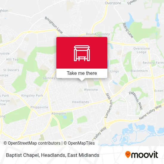 Baptist Chapel, Headlands map