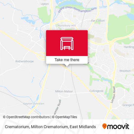 Crematorium, Milton Crematorium map