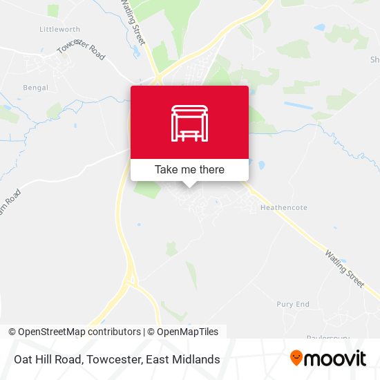 Oat Hill Road, Towcester map