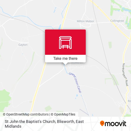 St John the Baptist's Church, Blisworth map