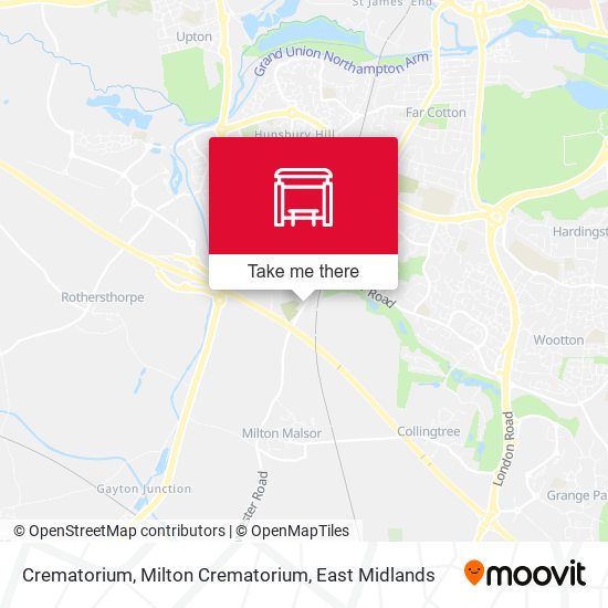 Crematorium, Milton Crematorium map