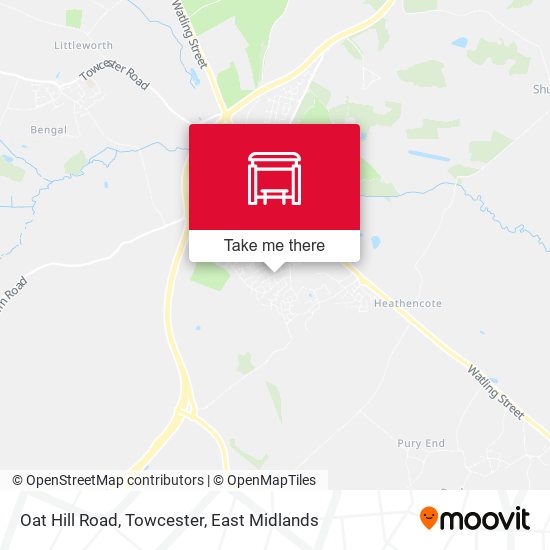 Oat Hill Road, Towcester map