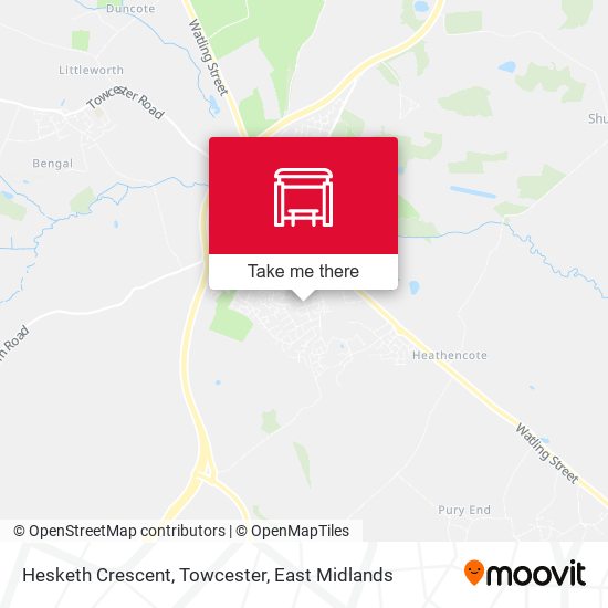 Hesketh Crescent, Towcester map