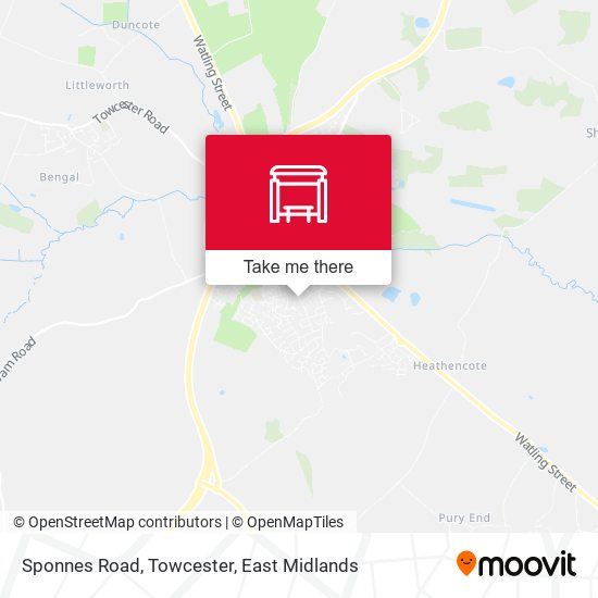 Sponnes Road, Towcester map