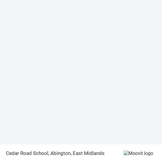 Cedar Road School, Abington map