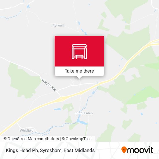 Kings Head Ph, Syresham map