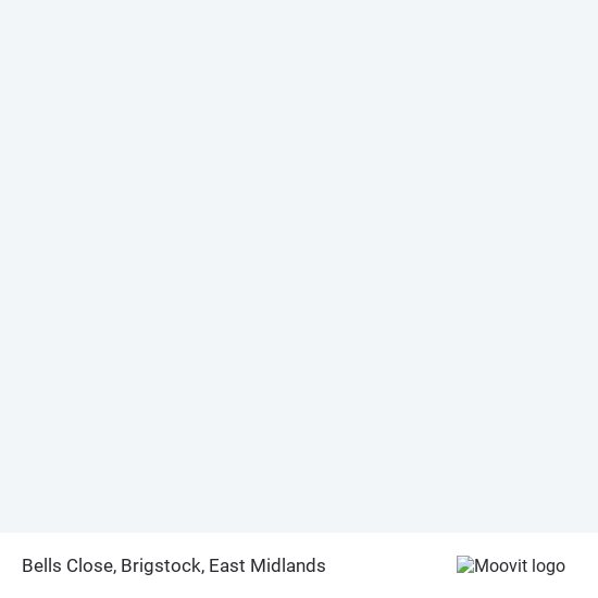 Bells Close, Brigstock map