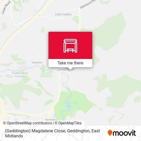 (Geddington) Magdalene Close, Geddington map
