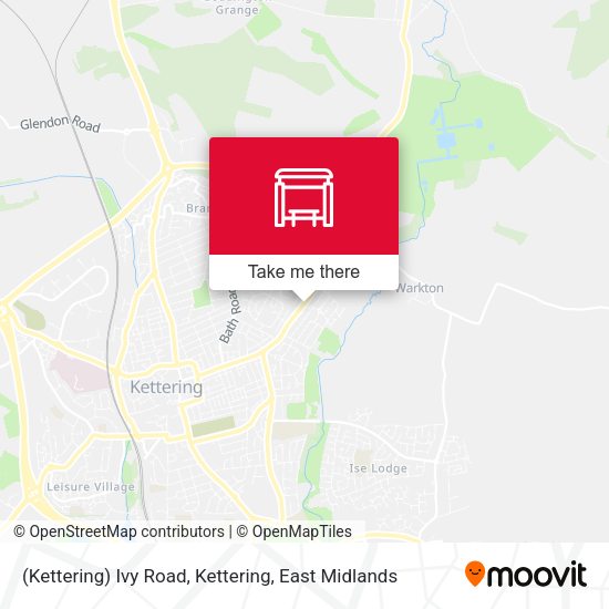 (Kettering) Ivy Road, Kettering map