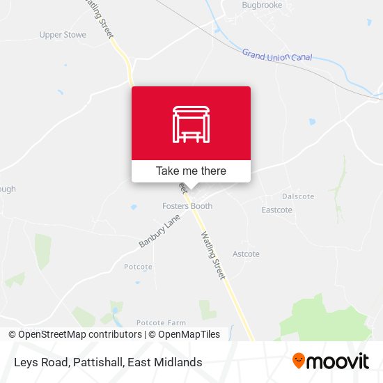 Leys Road, Pattishall map