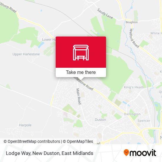 Lodge Way, New Duston map