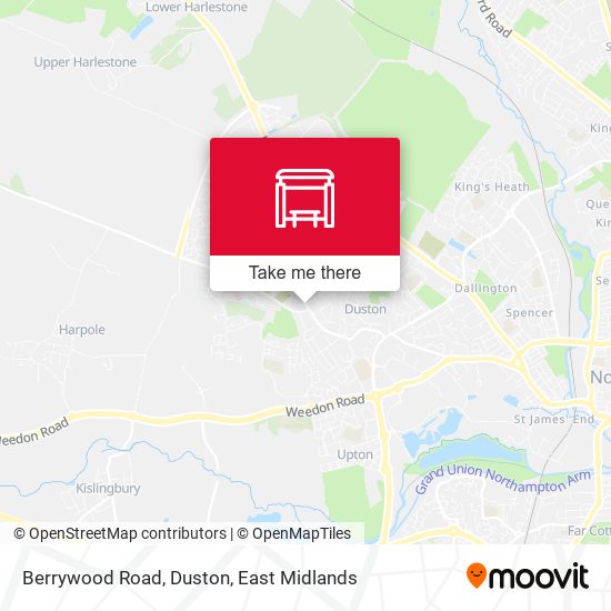 Berrywood Road, Duston map