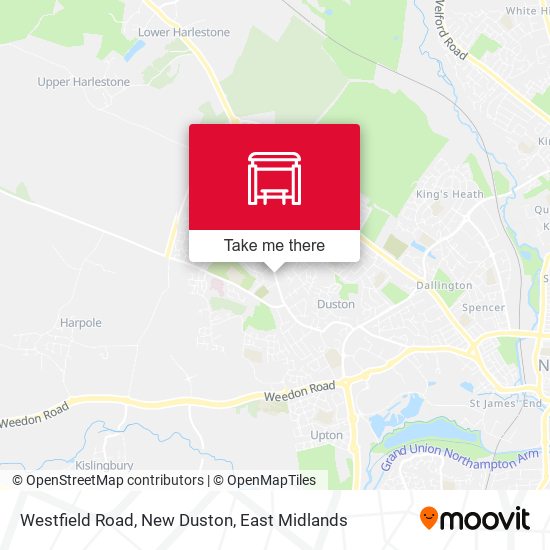 Westfield Road, New Duston map