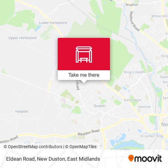 Eldean Road, New Duston map