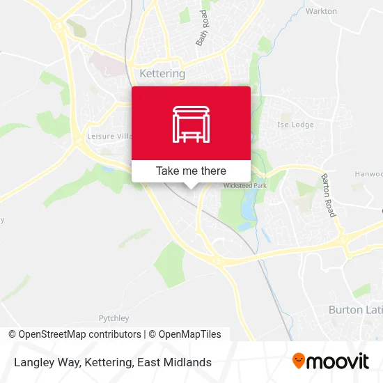 Langley Way, Kettering map