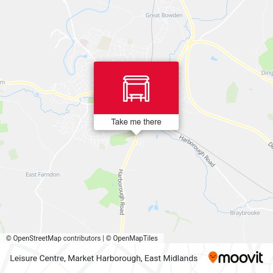 Leisure Centre, Market Harborough map