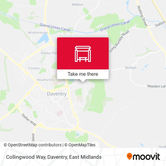 Collingwood Way, Daventry map