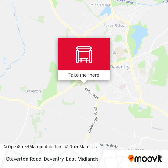 Staverton Road, Daventry map