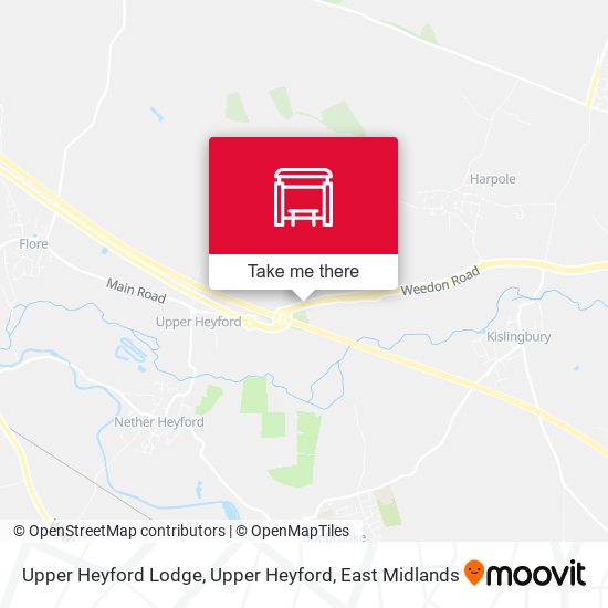 Upper Heyford Lodge, Upper Heyford map