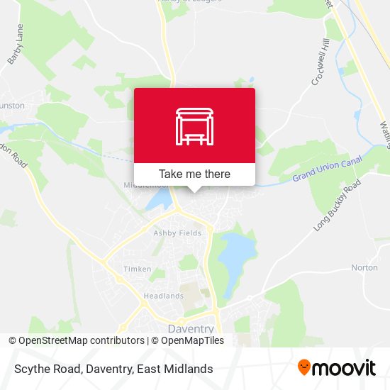 Scythe Road, Daventry map