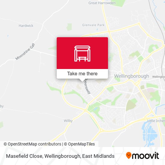 Masefield Close, Wellingborough map