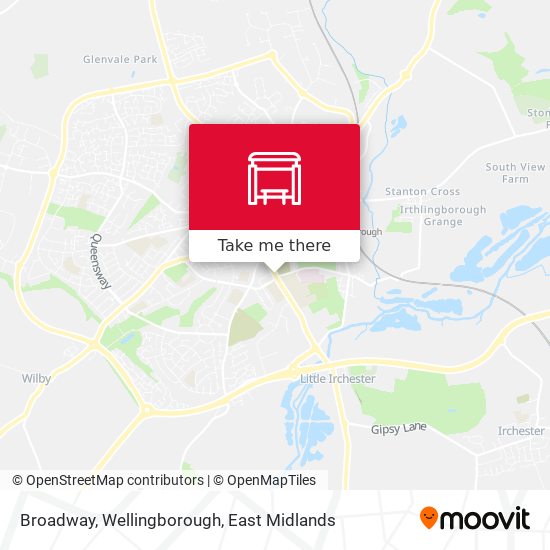 Broadway, Wellingborough map