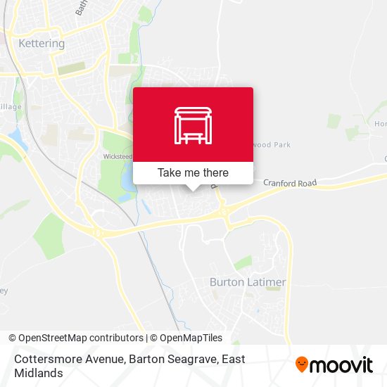 Cottersmore Avenue, Barton Seagrave map